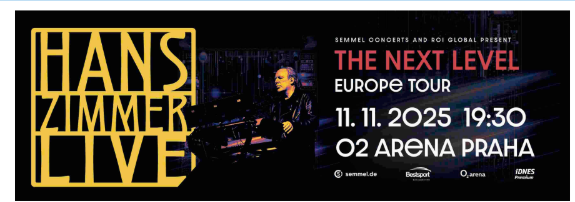 Hans Zimmer Live Praha 11.11.2025