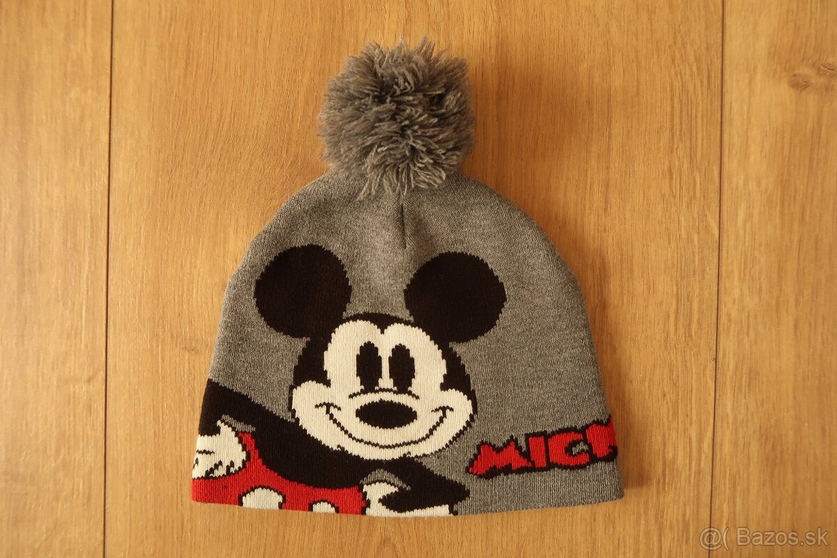 NOVÁ zimná čiapka H&M 98,104,110 - MICKEY