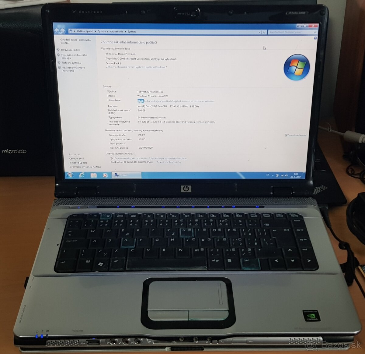 Notebook HP pavilion dv6000