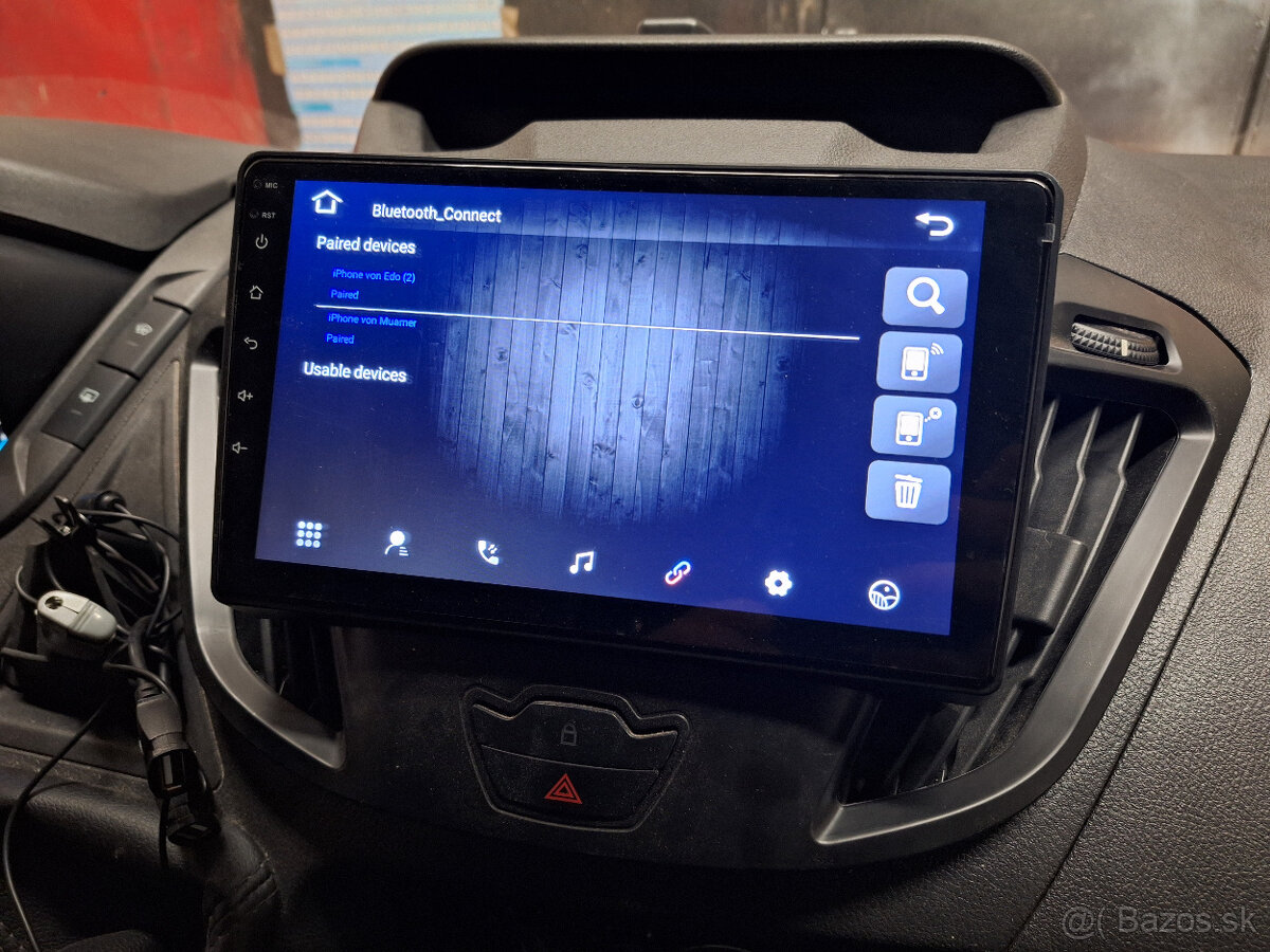 Rádio Ford Transit android navigácia