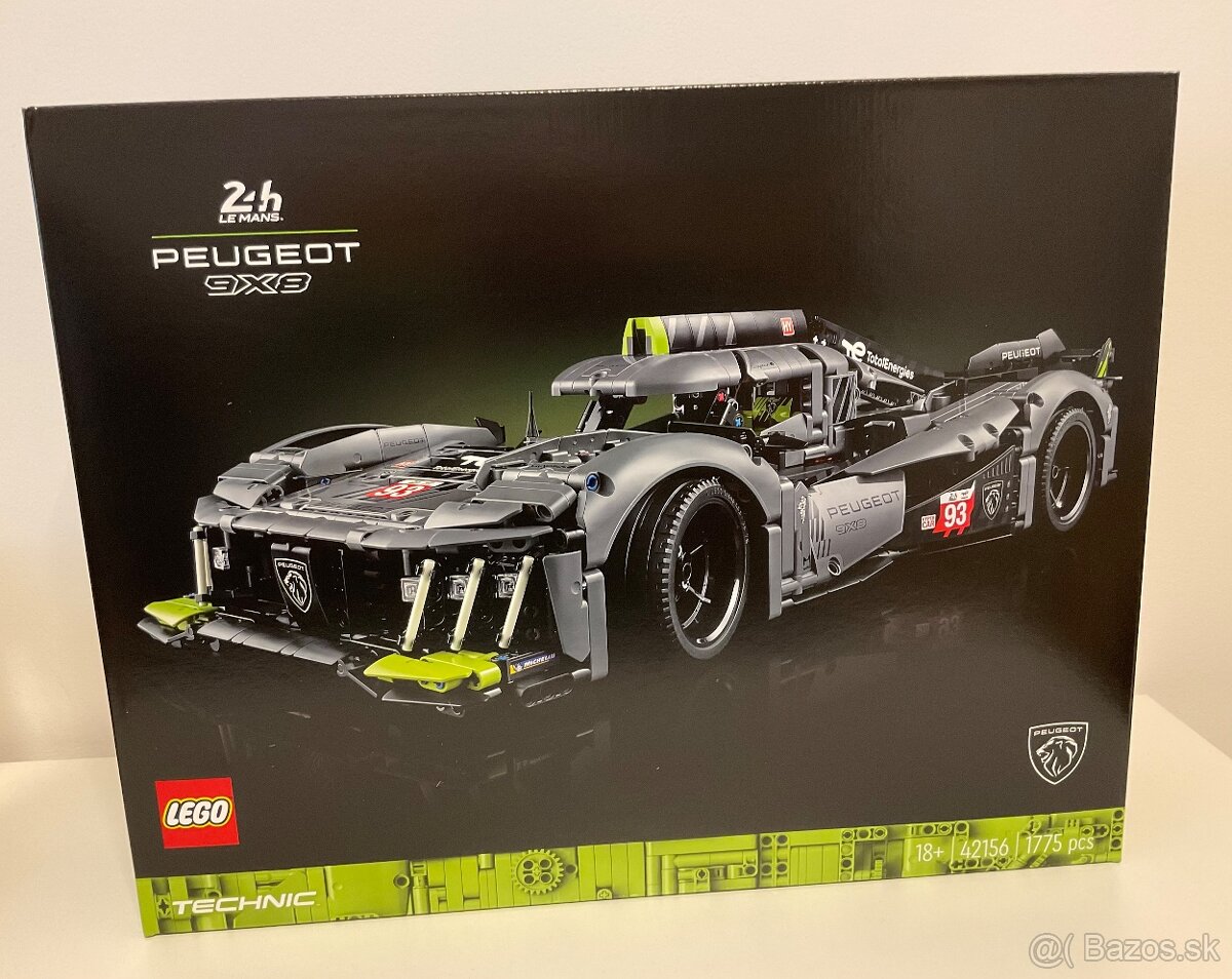 LEGO Technic 42156 PEUGEOT 9X8 24H Le Mans Hybrid Hypercar - Košice ...