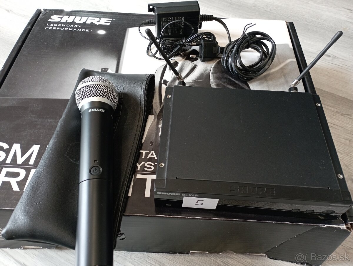 Shure BLX24RE/PG58 Bezdrôtový set H8E: 518-542 MHz