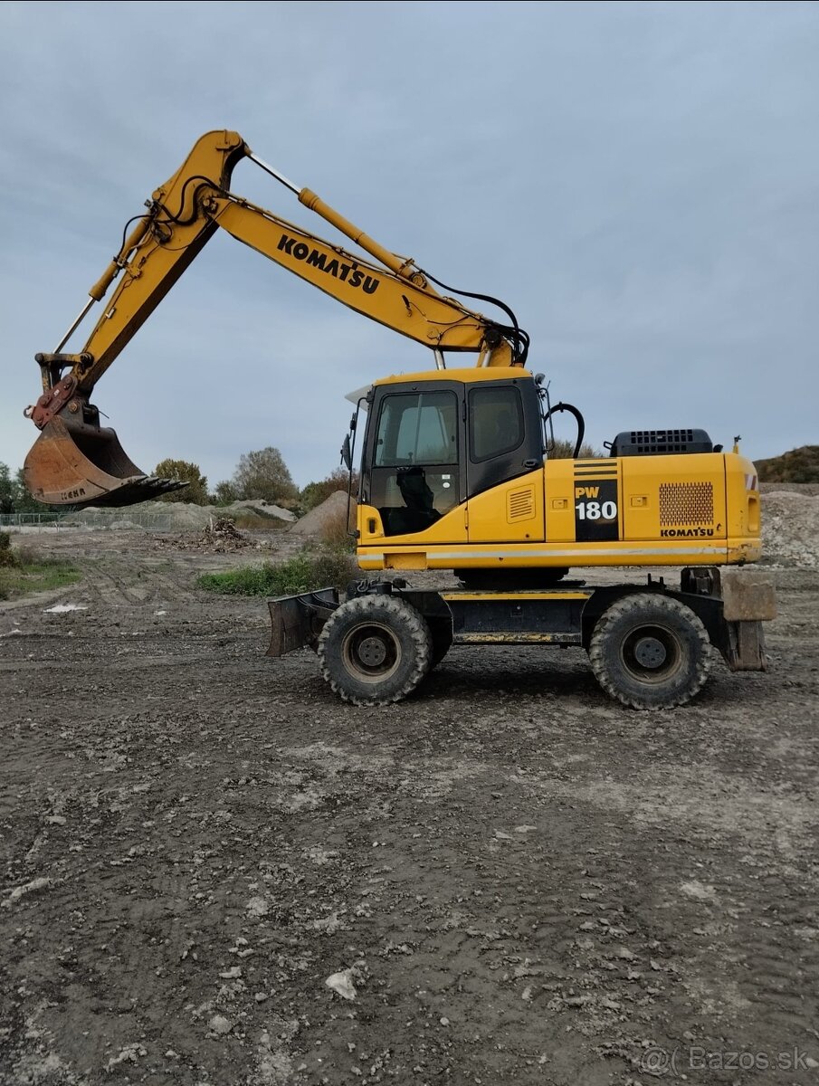 Predám kolesové rýpadlá Komatsu PW 180