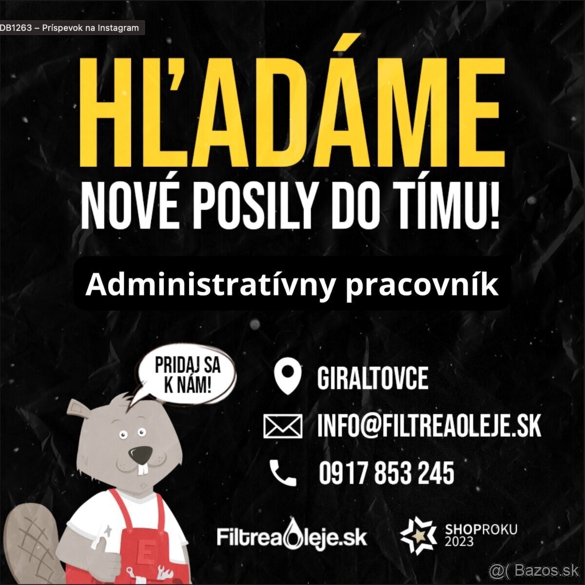 Práca pre internetový obchod - Produktový manažér