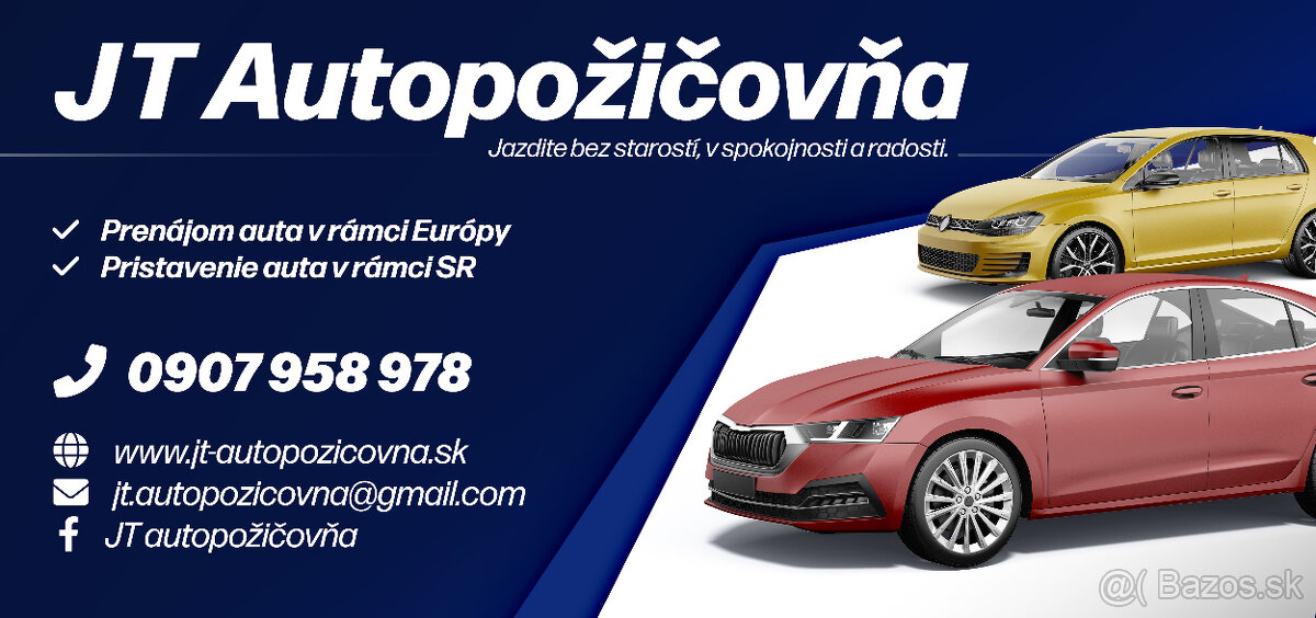 JT AUTOPOŽIČOVŇA / Výrazné zľavy