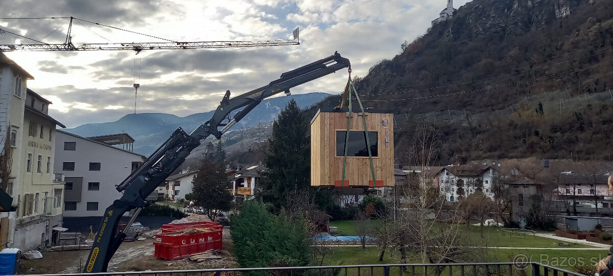 Exterierová fínska sauna s izolovanými stenami