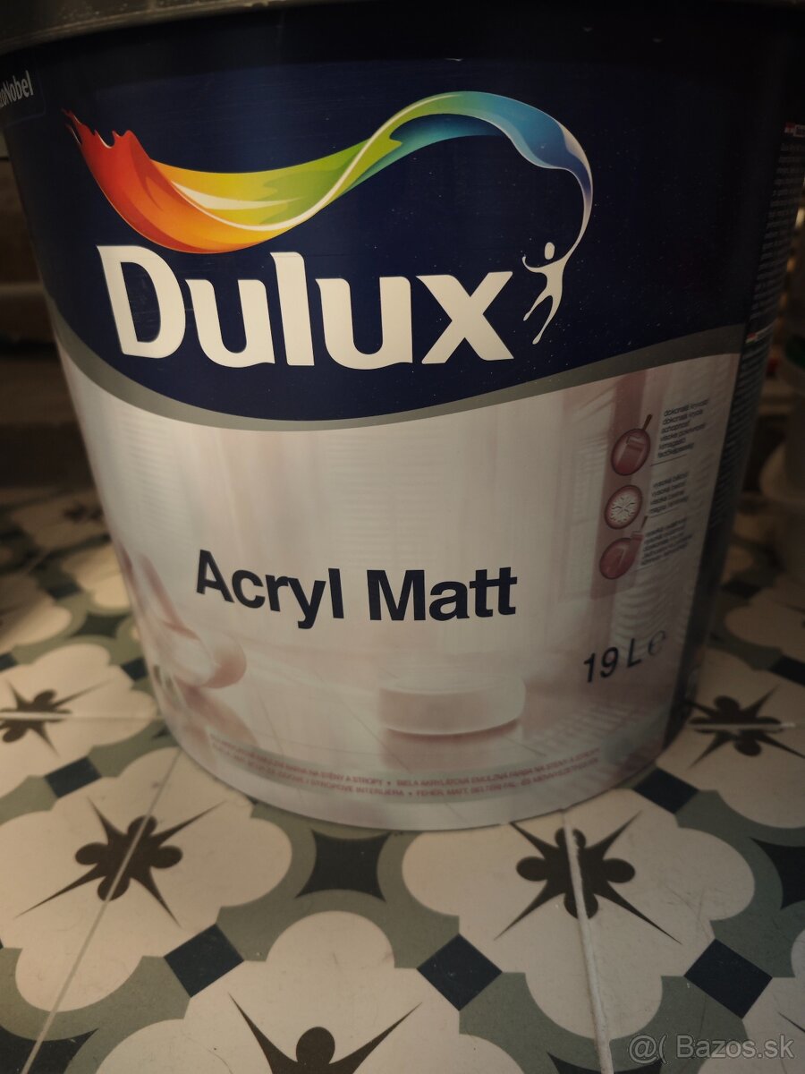 Farba biela Dulux AcrylMatt 19l