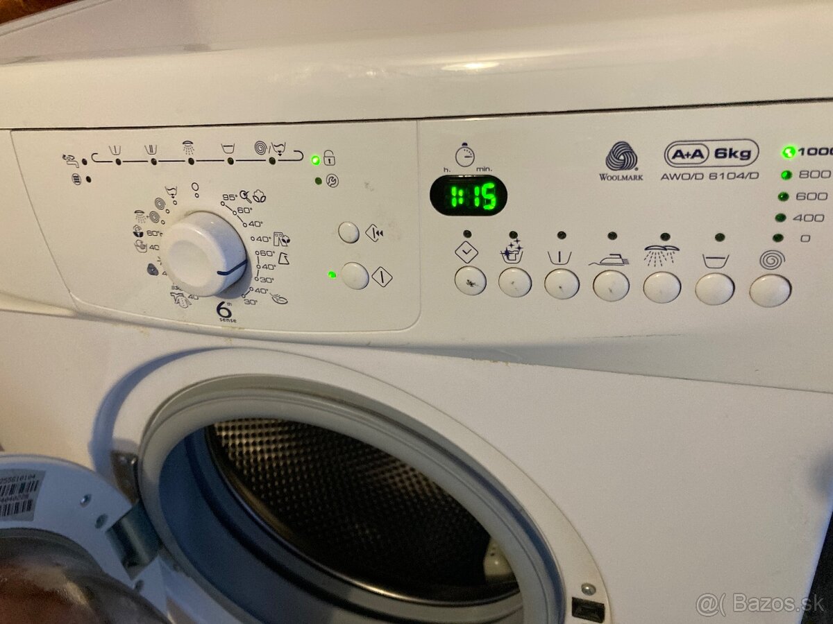 Prácka Whirlpool AWO/D 6104/D- 6kg/1000ot./min