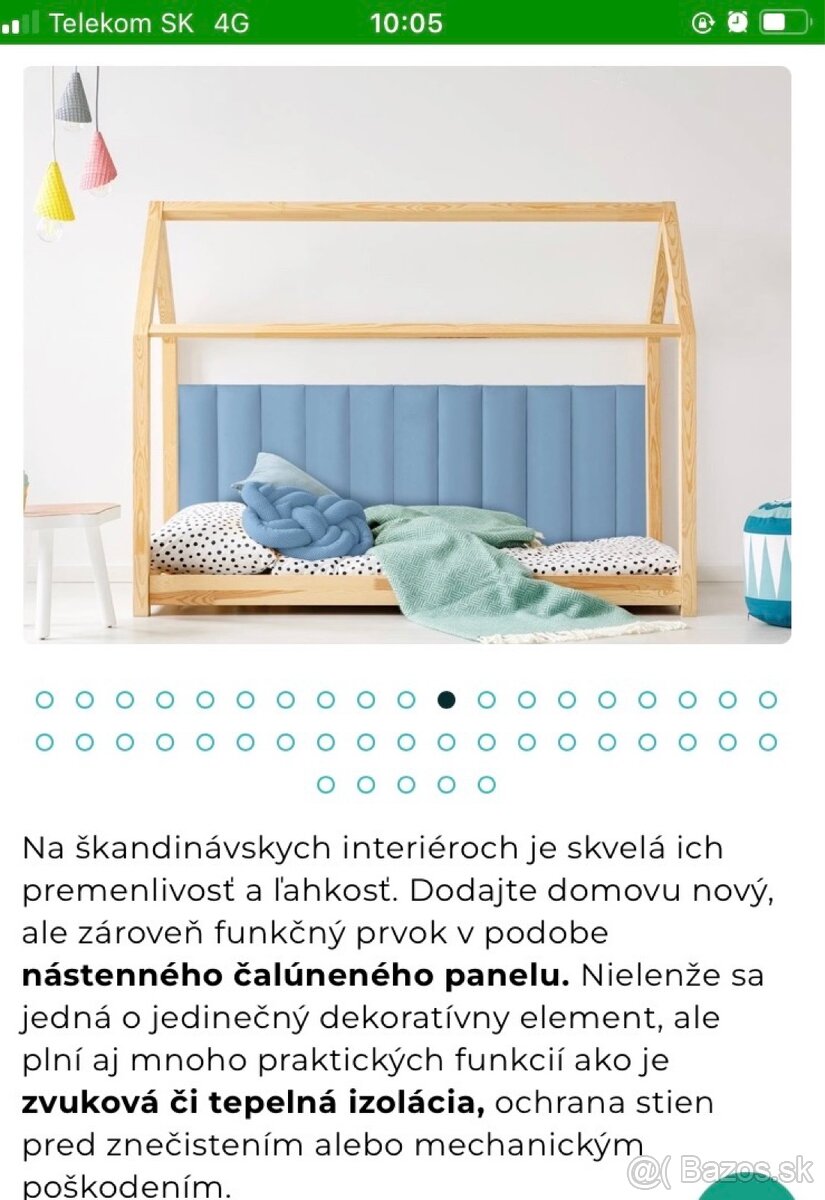 Čaluneny panel za postel