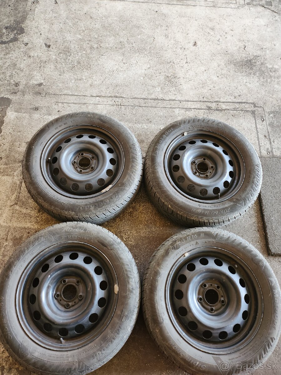 Predám 4ks zimne komplety 5x108r16 Opel