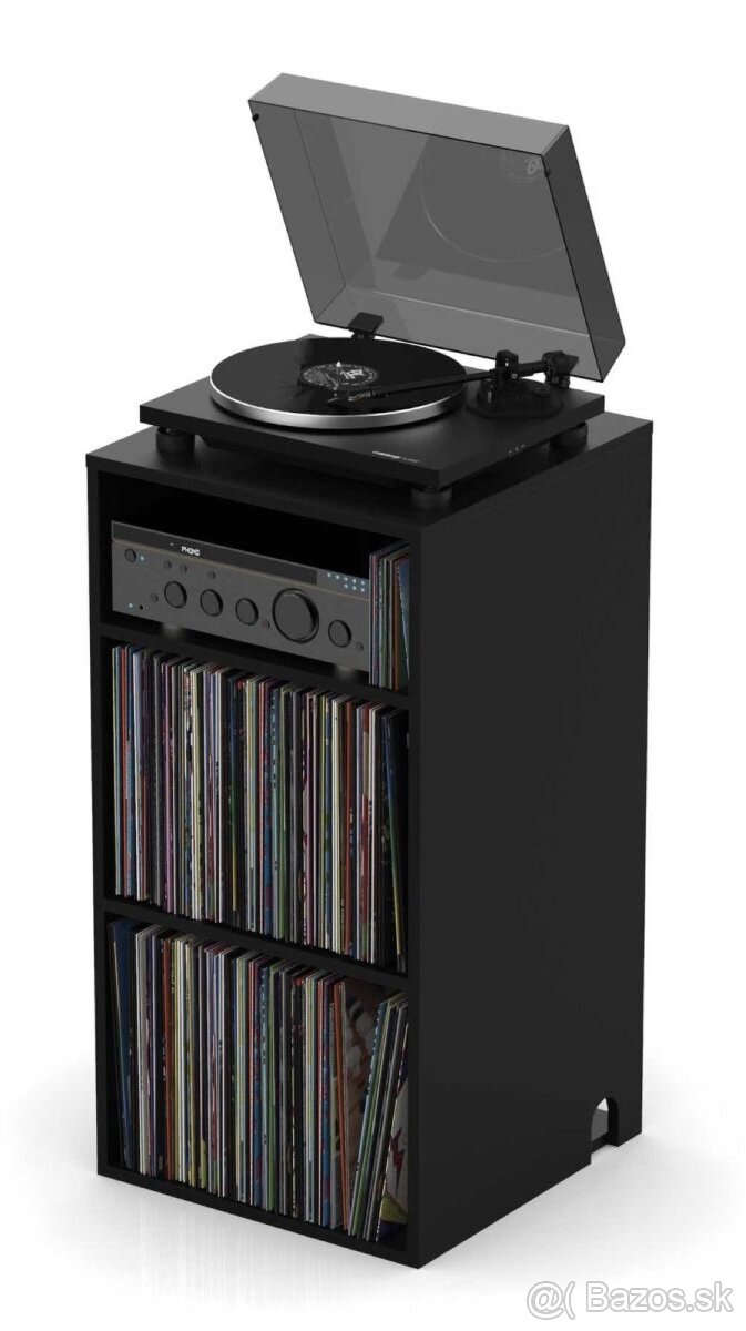 Skrinka na LP a gramofon GLORIOUS