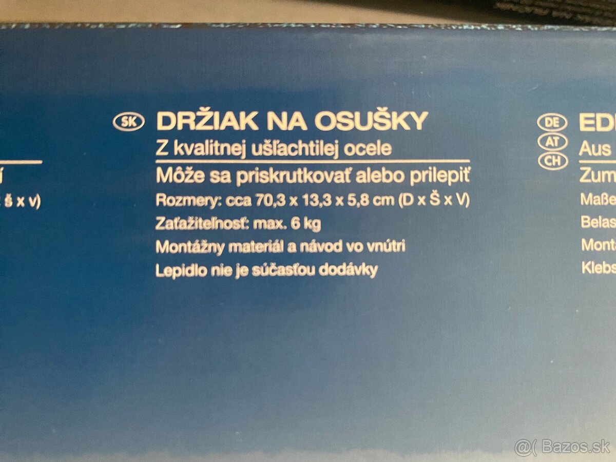 Držiak na osušky