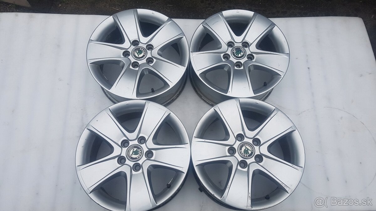 Predám originál Škoda CRATERIS elektrony 5x112 r16 ,6.5J x 1