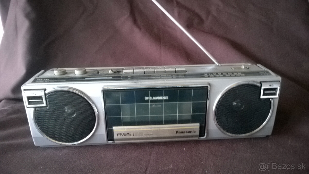 retro boombox -kazeťák 1985 Panasonic