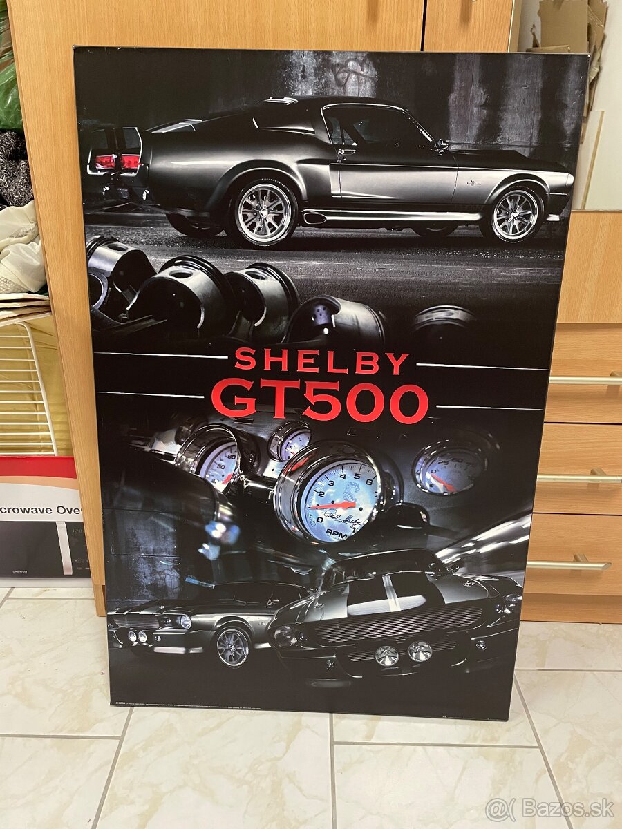 Predám 3x obrazy Shelby GT 500 bez poškodenia.