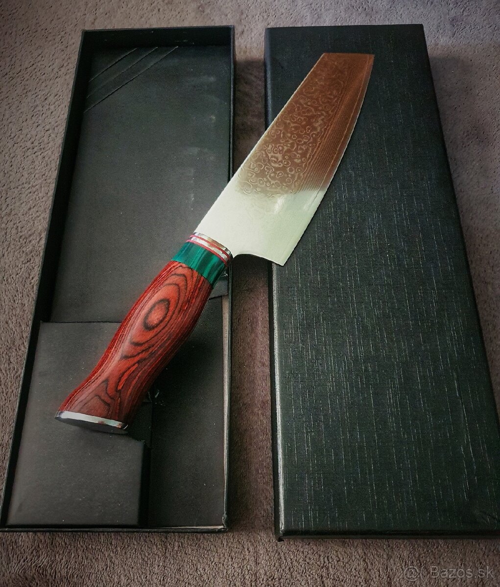 Nôž z damaskovej ocele-chef knife