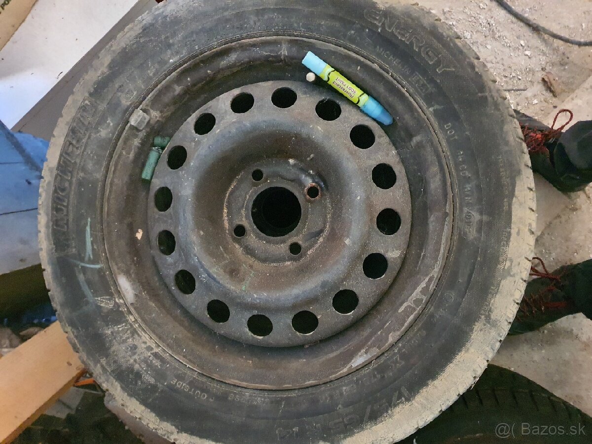 4ks, Disky s letnymi pneu 14ky, 175/65, DOT 0107