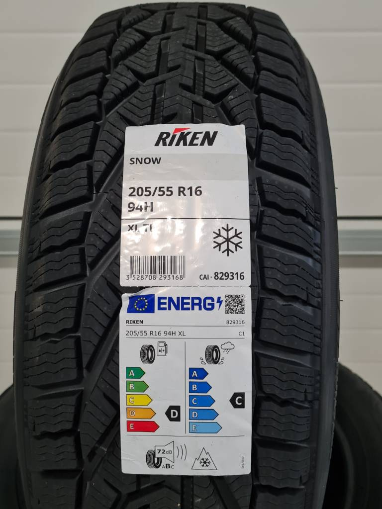 4x Riken 205/55 R16 94H XL Zimné pneumatiky nové