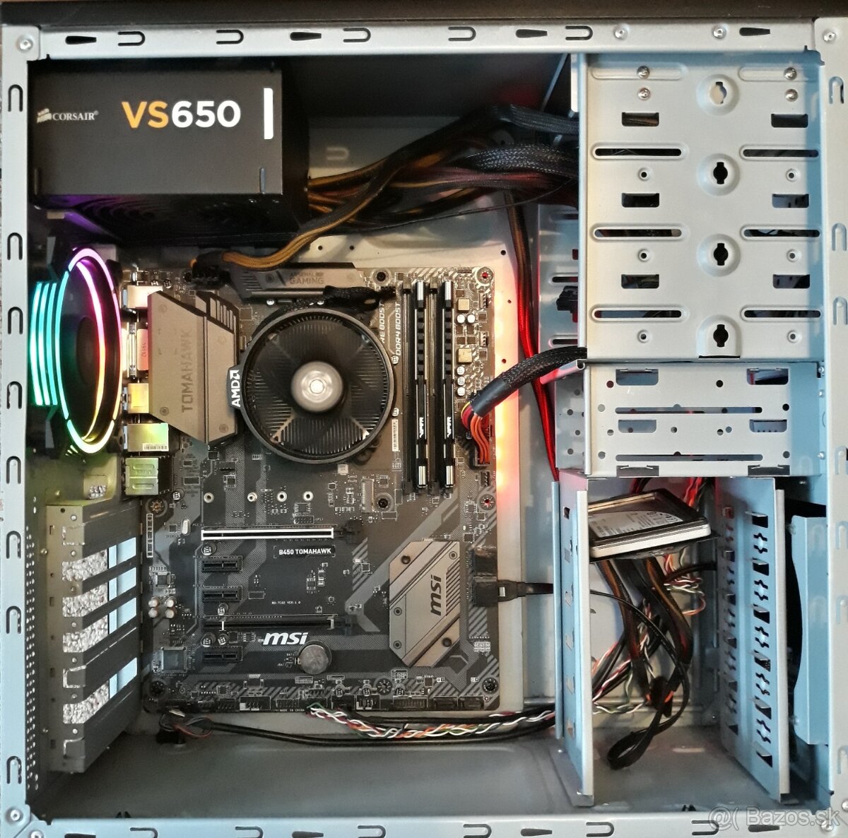 Predám PC – AMD Ryzen 5 3600, B450 TOMAHAWK, 16GB RAM