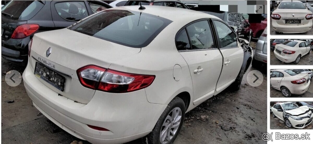 RENAULT FLUENCE 1.6 2015 predám motor H4MD7, SVETLÁ, DVERE,