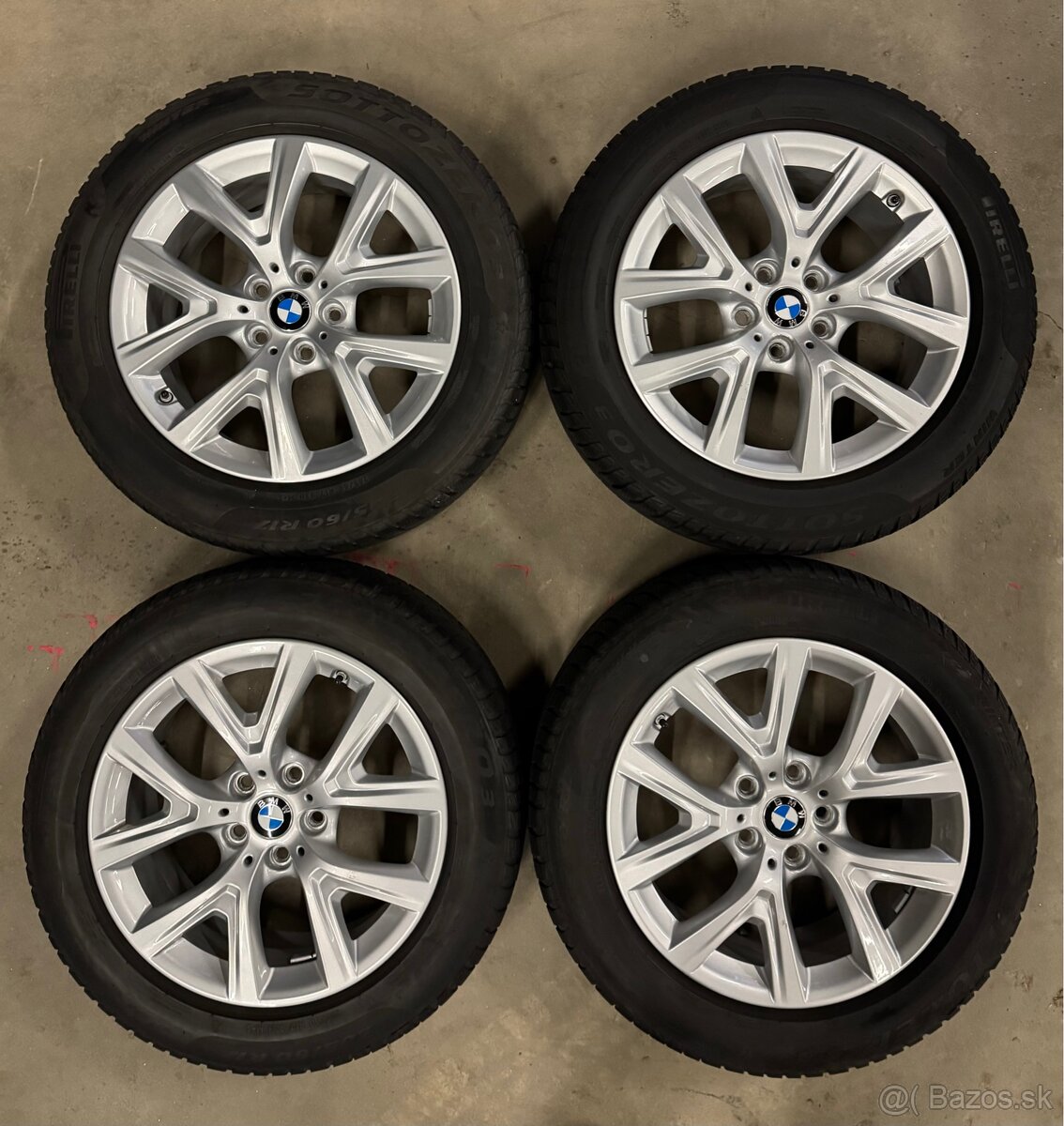 hliníkové disky bmw x1,x2 r17, zimné pneumatiky 205/60r17