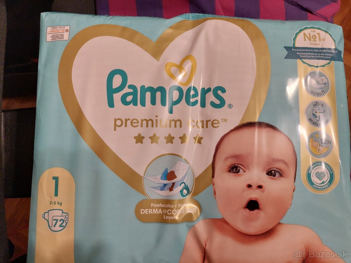 Pampers Premium care 1 - 72 ks