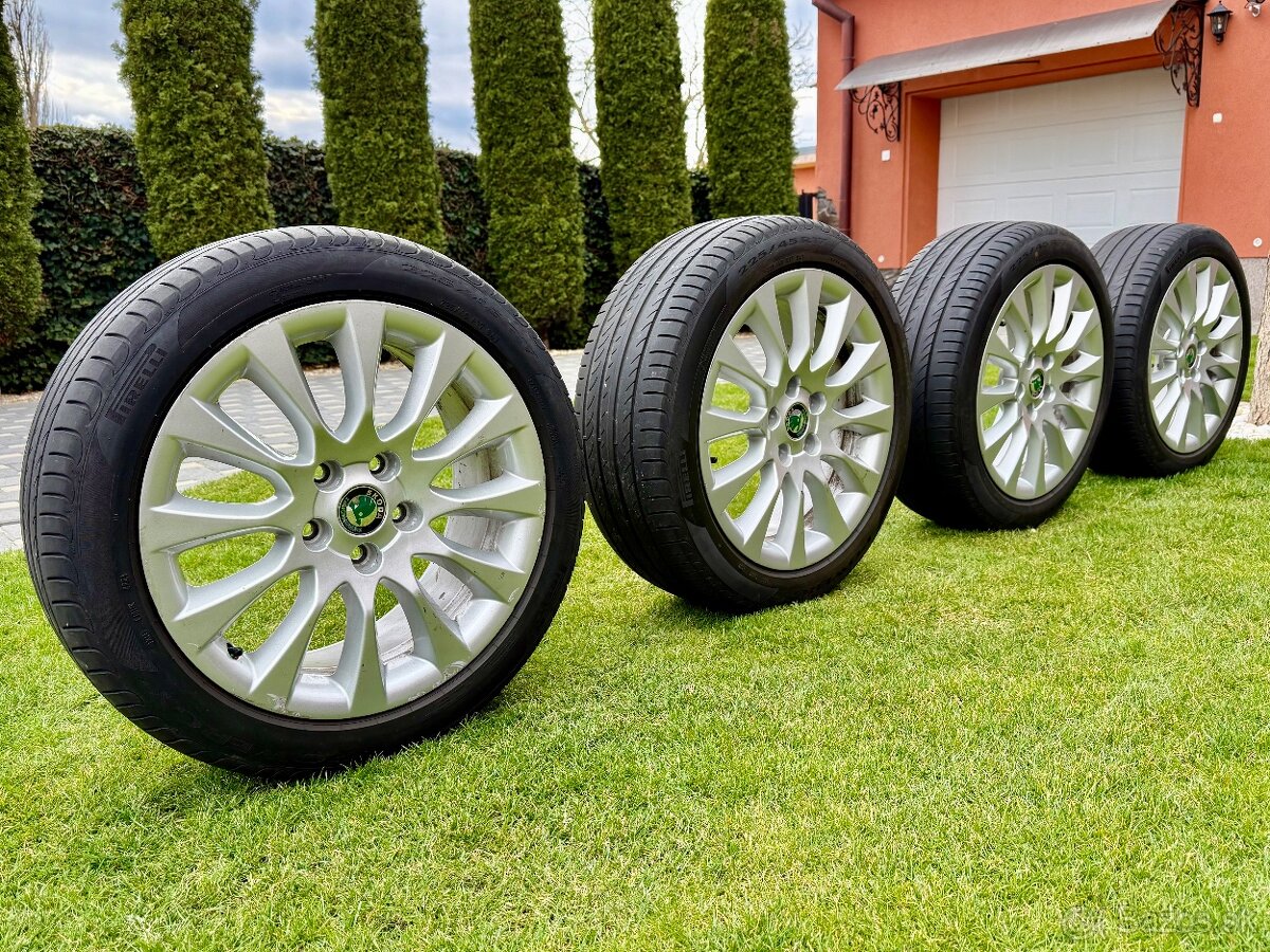 Komplet letnú sadu alu Škoda CEPEUS L & K 5x112 225/45 R17..