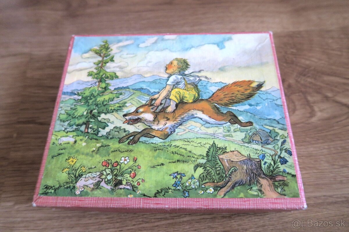 Predám retro kocky puzzle Budulínek, 1984