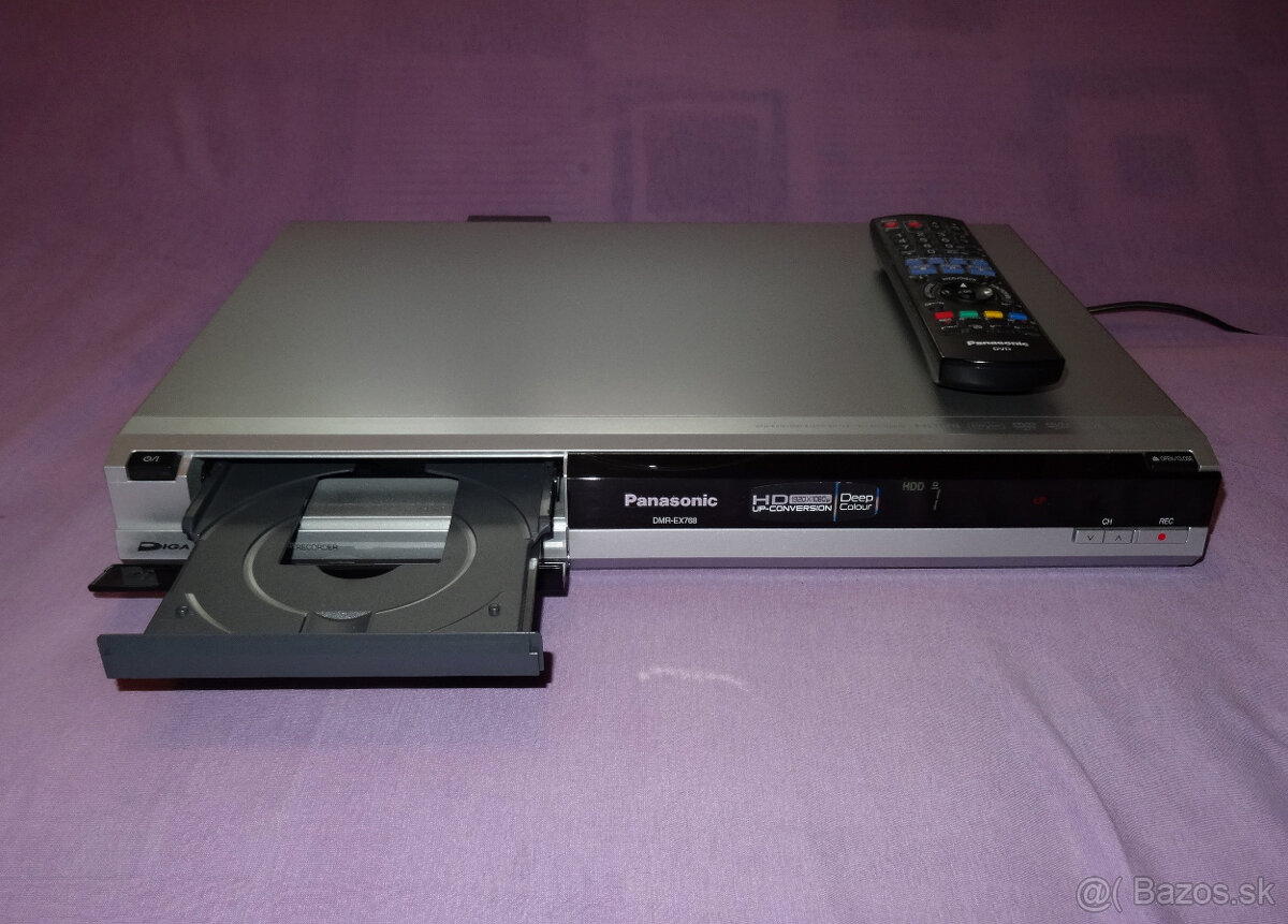 DVD rekordér Panasonic DMR-EX768 - 160 GB HDD, HDMI