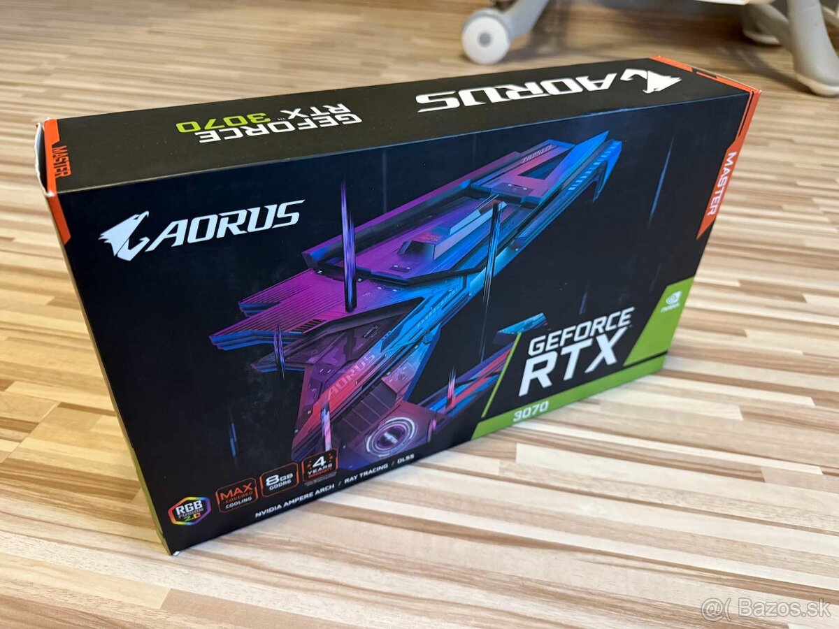 GIGABYTE AORUS GeForce RTX 3070 MASTER 8G