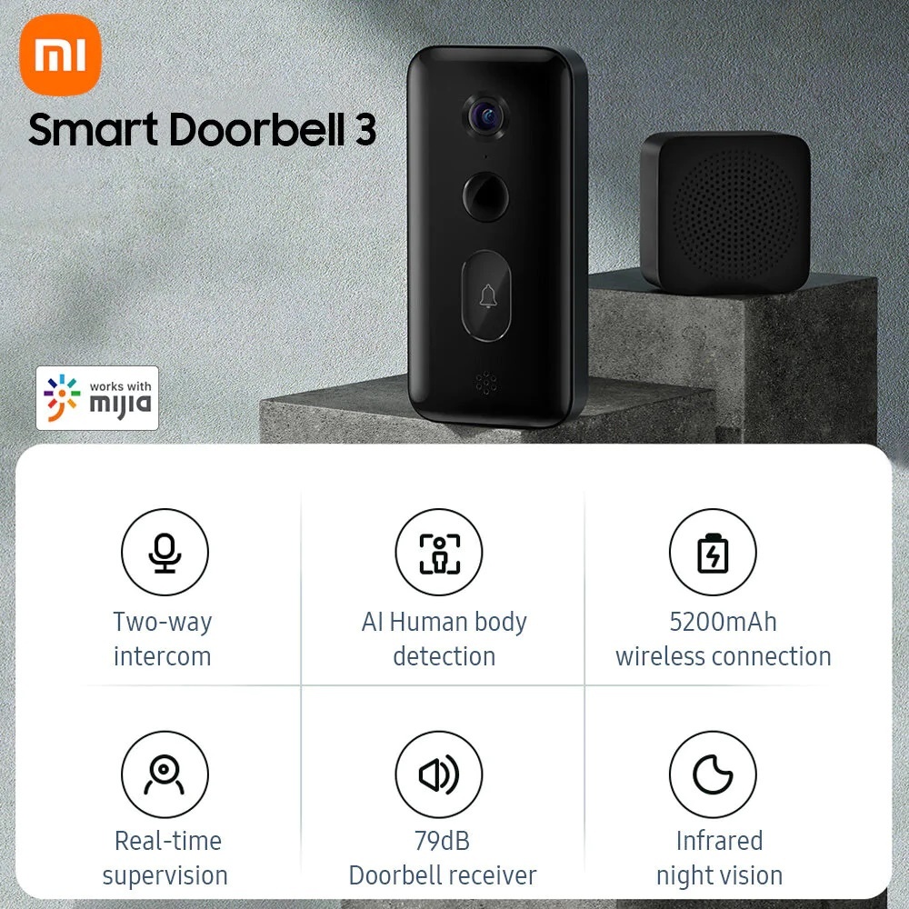 XIAOMI DOORBELL 3 ZVONCEK