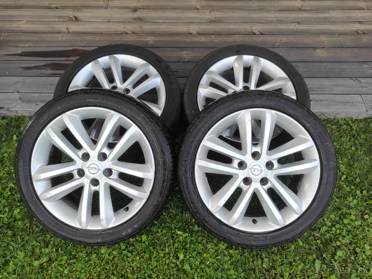 ALU disky OPEL 5X110 7J R17 + LETNÉ PNEU 225/45Z R17