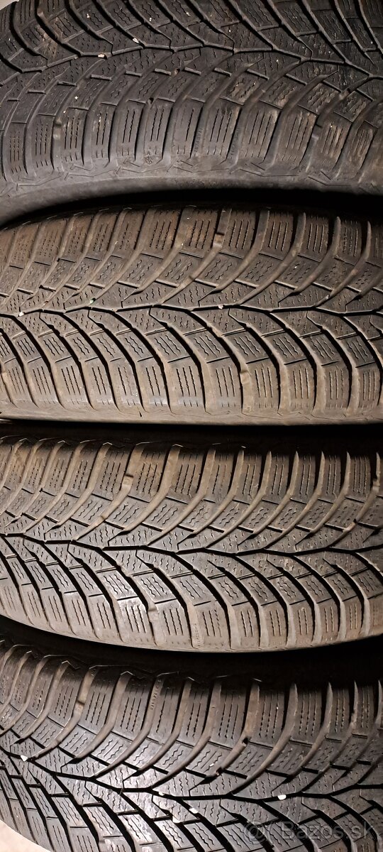 Predám 4ks jazdené zimné 195/65r15-91H Continental