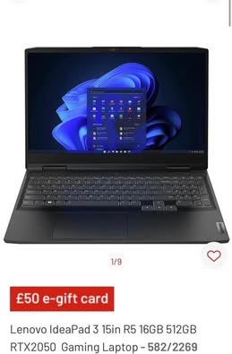 Hráčsky notebook nový Lenovo IdeaPad 3 15in R5 16GB 512GB RT