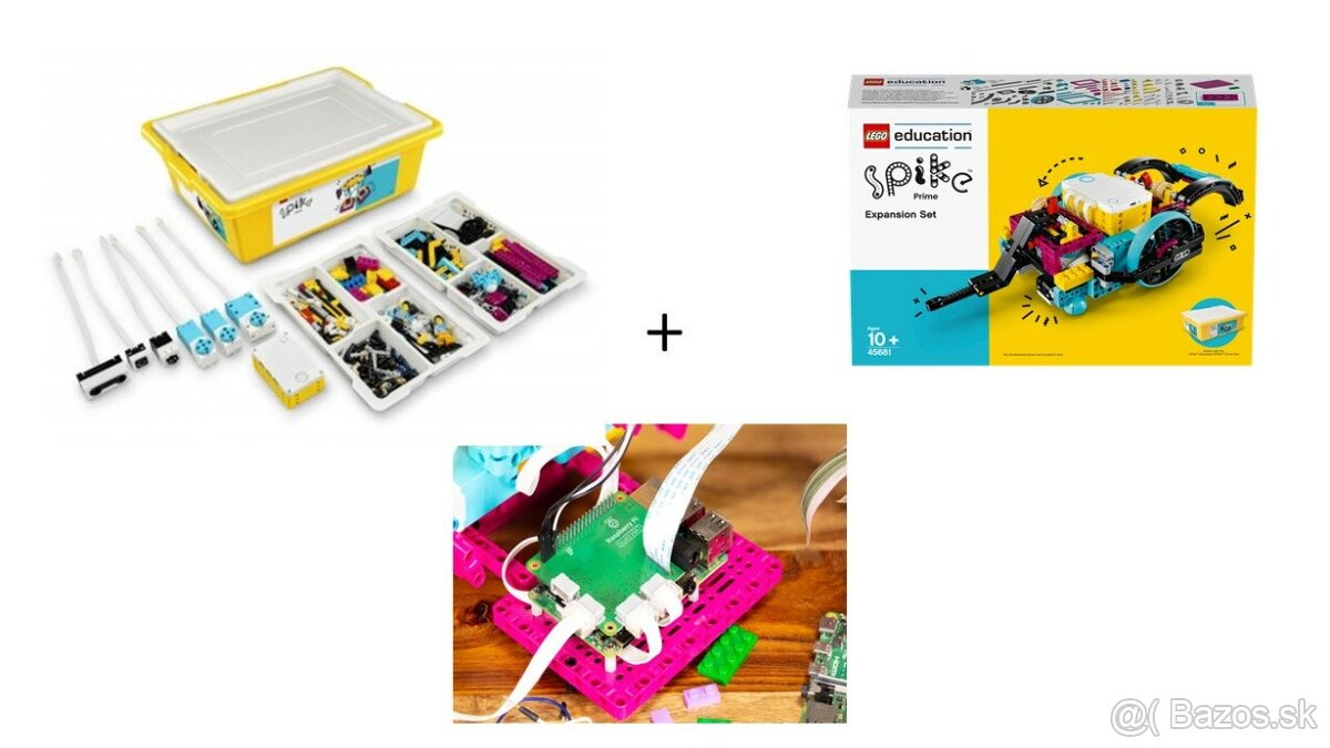 LEGO SPIKE základná + SPIKE doplnková súprava + Raspberry Pi