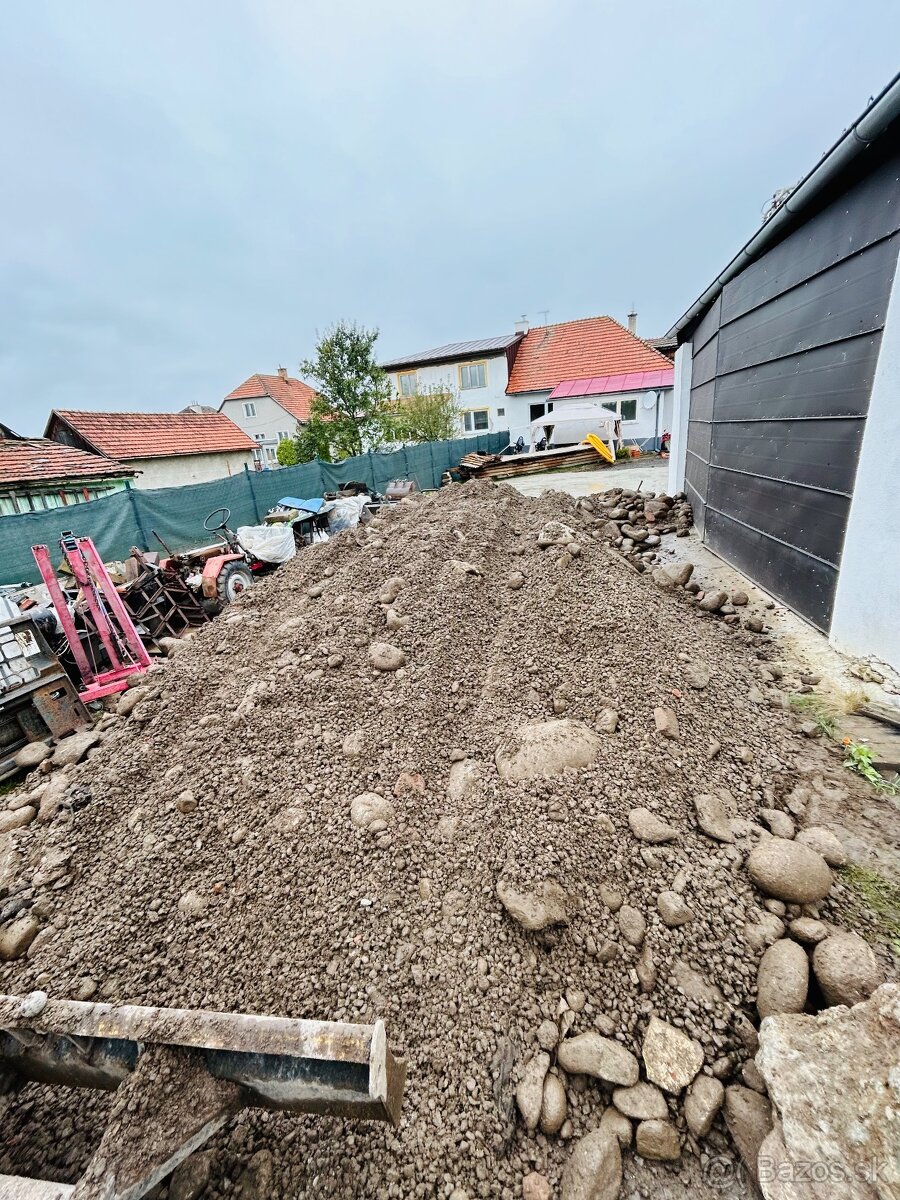 Predám kamenivo bez zeminy,zmiešana frakcia,naložim