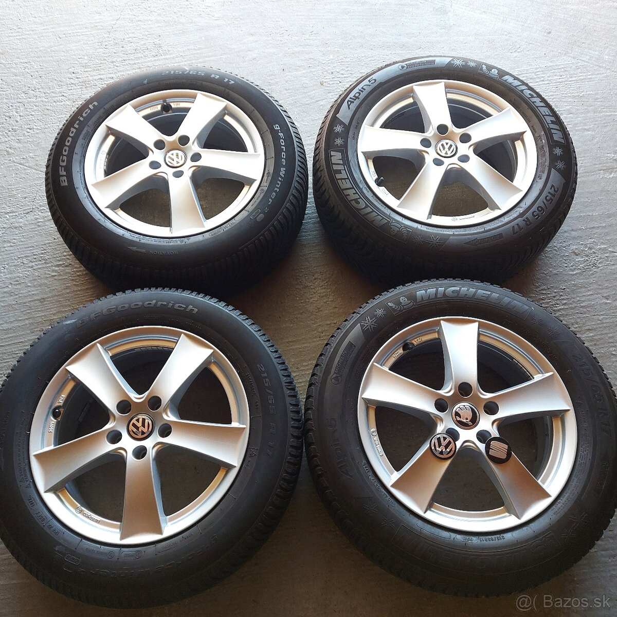 17"Elektróny Dezent 5x112 Škoda Volkswagen Seat zimné