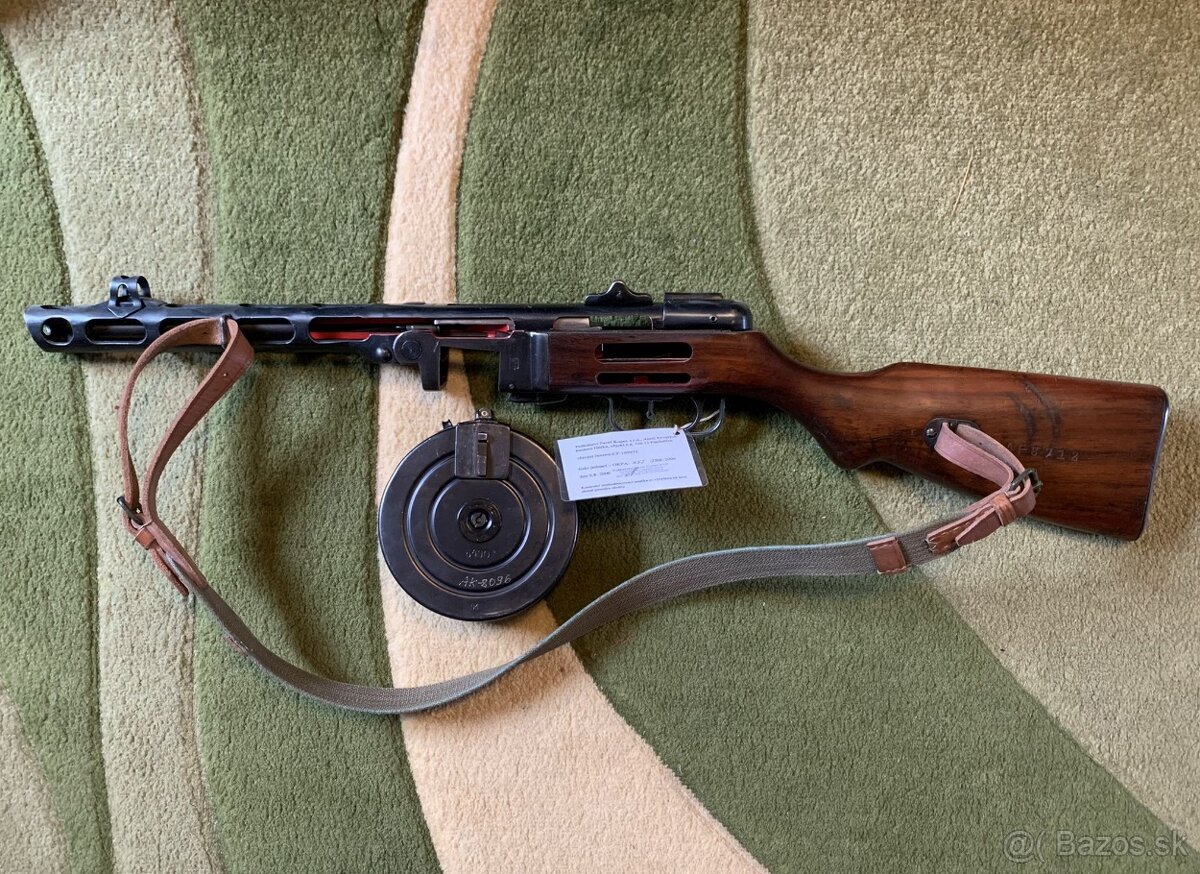 PPš41 špagin znehodnotený školský rez PPsh