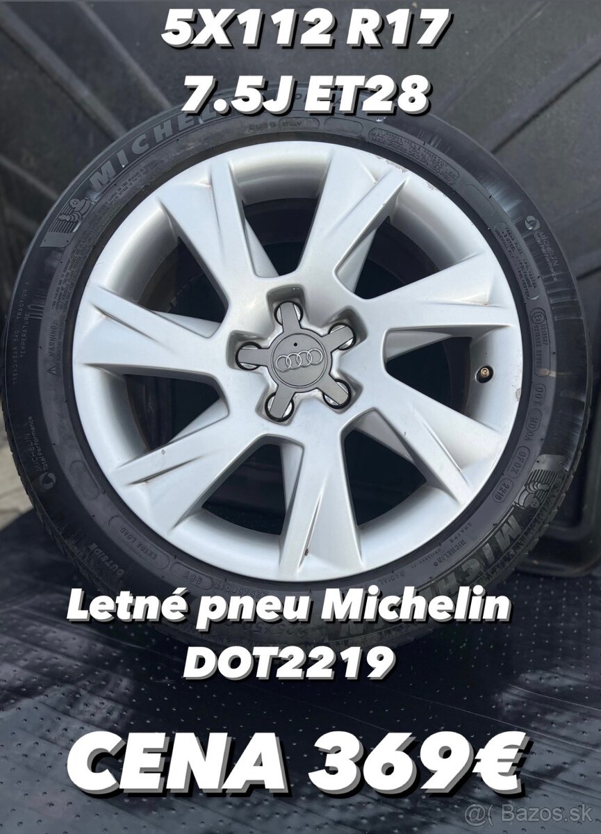 Audi disky s pneu 5x112 R17