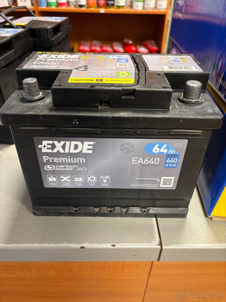 Predám autobatériu EXIDE EA640