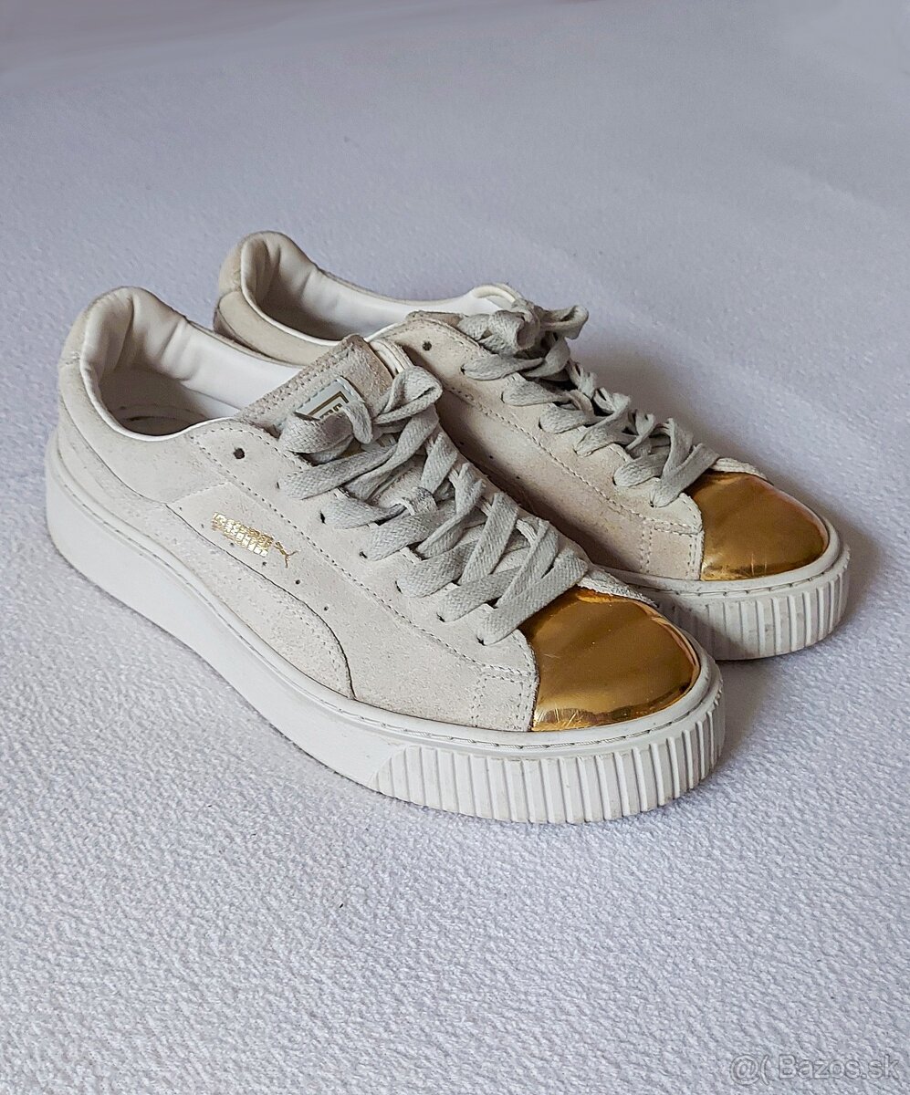 Puma Suede Platform Gold