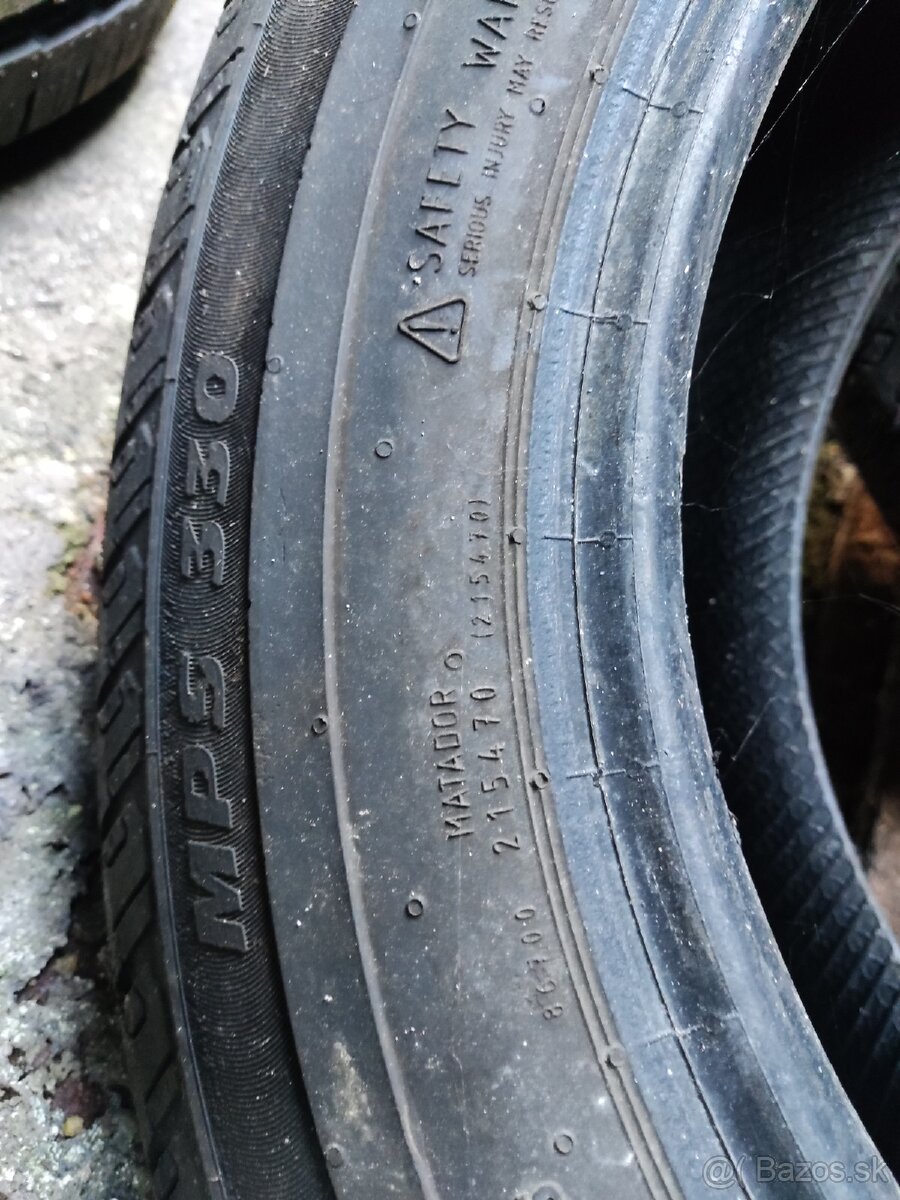 Predám letné pneu 195/70r15c