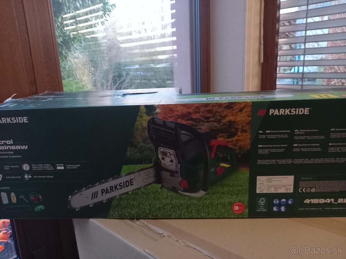 Parkside benzínová reťazová píla 2kW