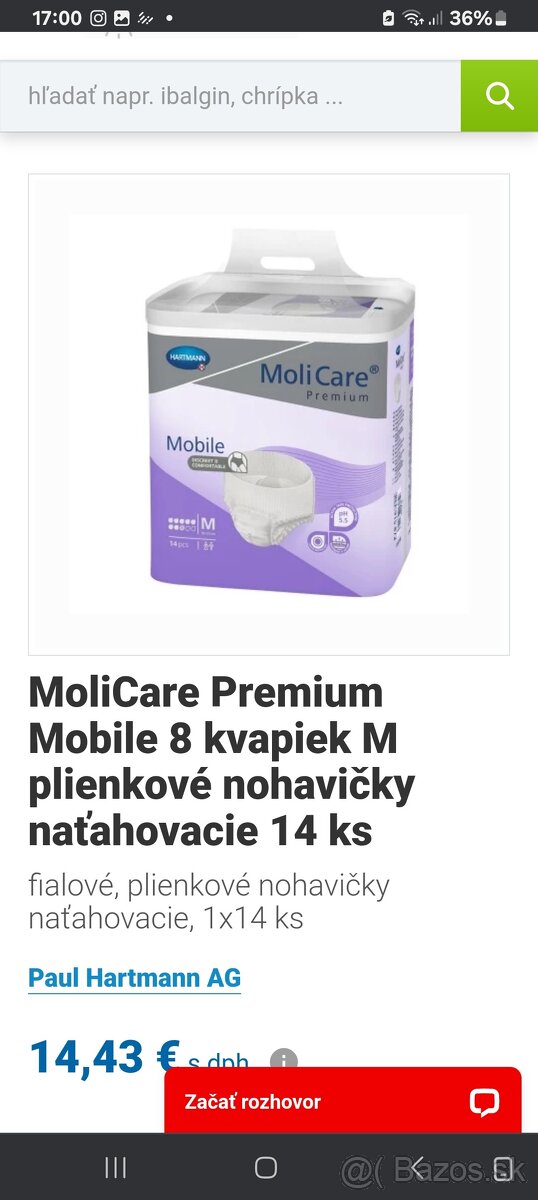 Molicare plienkové nohavičky