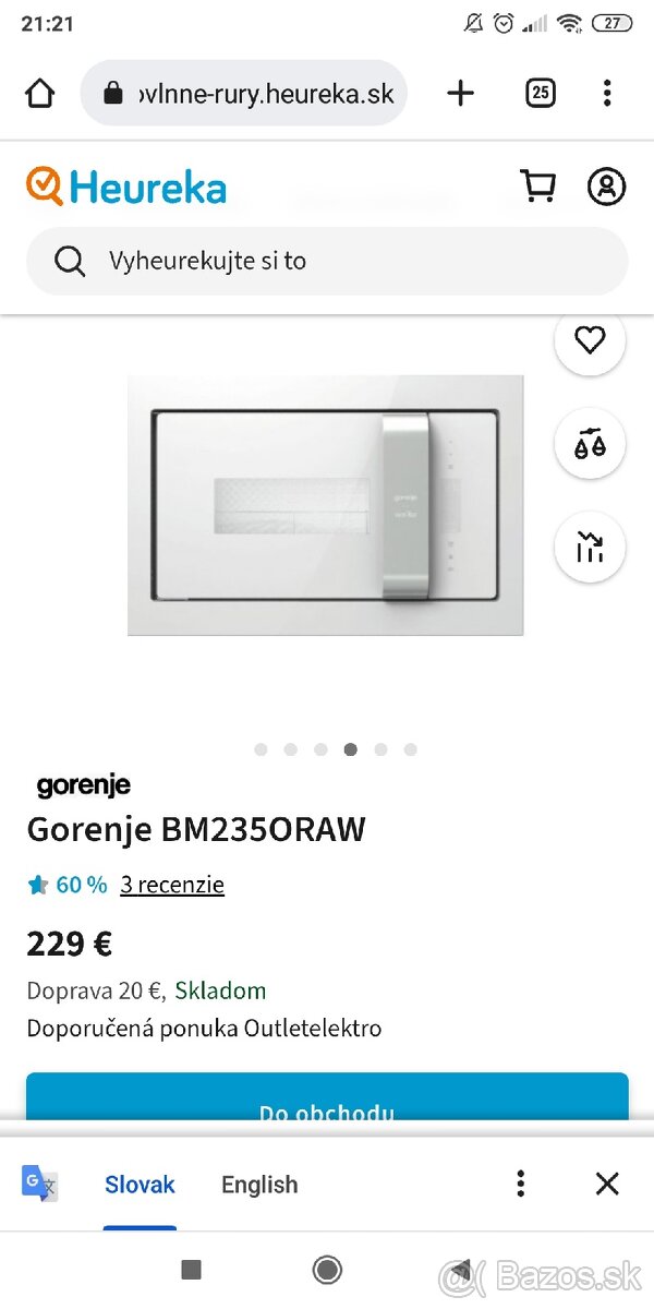 Mikrovlnna rura Gorenje BM2325ORAW