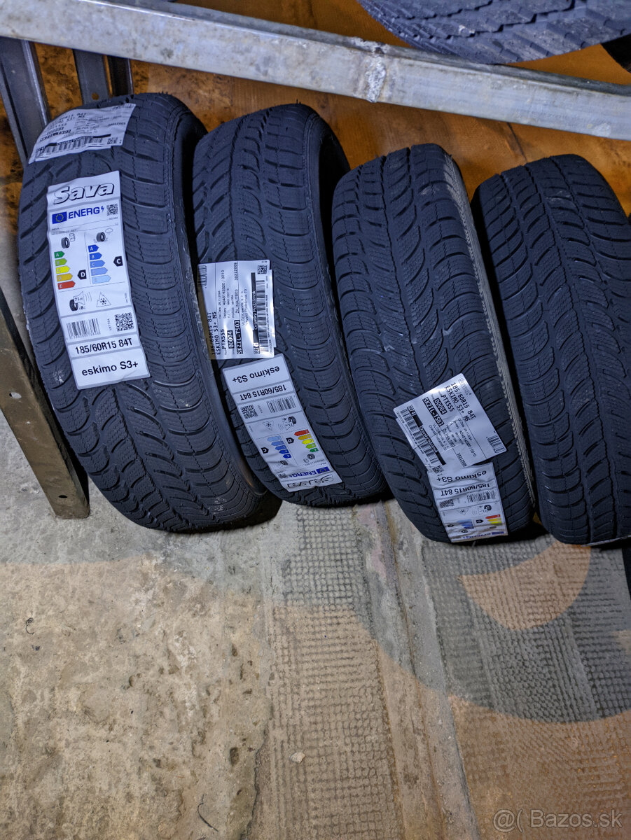 NOVÉ/ZIMNÉ pneumatiky SAVA 185/60 R15 84T