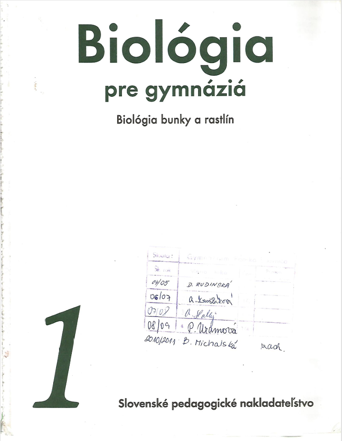 Učebnice biológie pre stredné školy a gymnáziá PDF