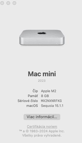 MacMini M2 8GB Ram, 256GB SSD