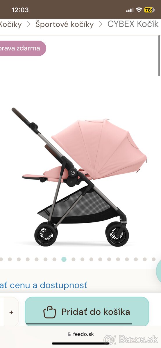 Cybex melio pink