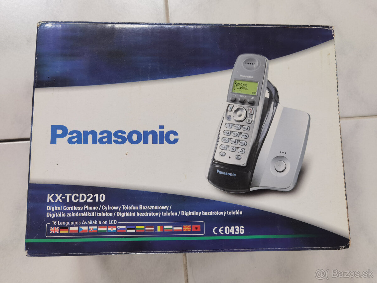 Panasonic KX-TCD210 bezdrotovy telefon na pevnu linku